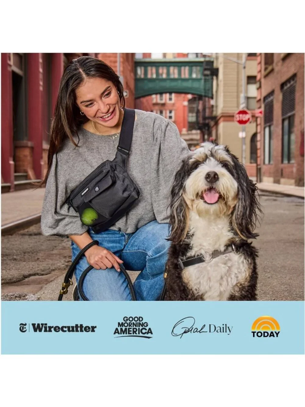 Hands-Free 2-in-1 Dog Walking Bag - Versatile, Stylish, Sand Color, Perfect for